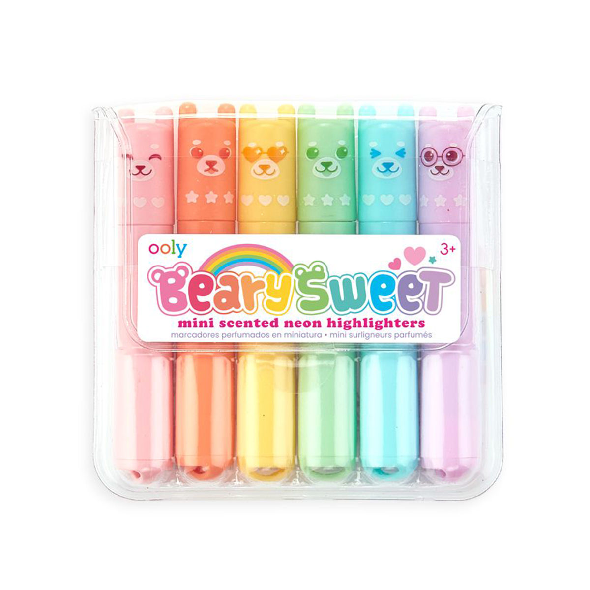Foto 1 | Mini Marcadores Ooly Multicolor Neón de Ositos con 6 Piezas