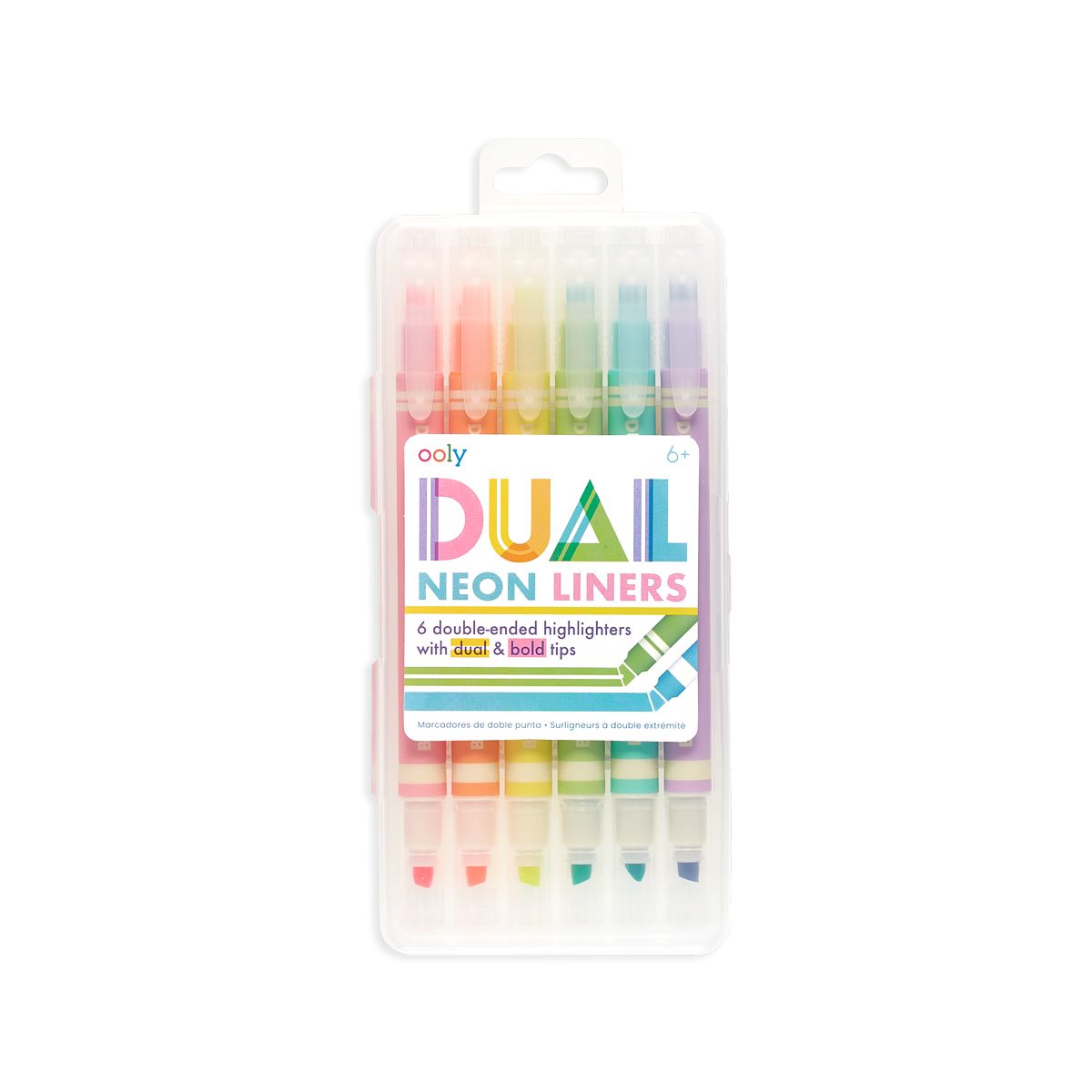 Marcadores Neon Doble Punta Ooly 6 pz