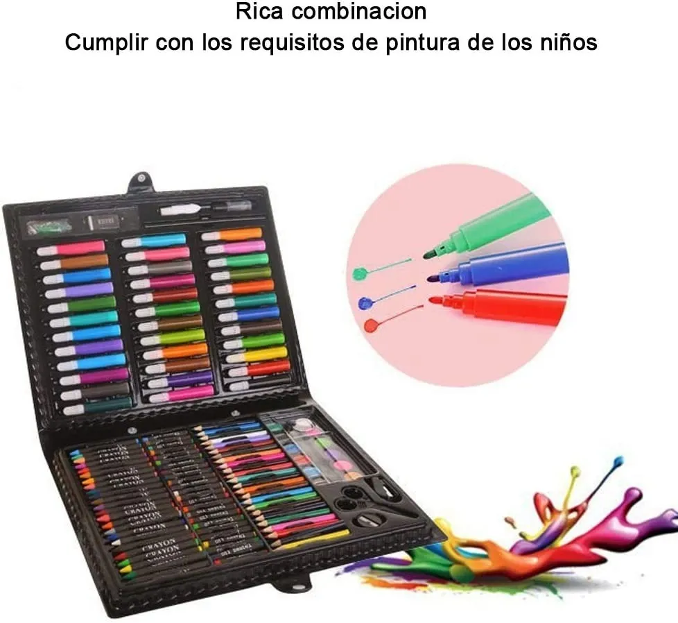 Foto 3 pulgar | Marcadores Lápices Colores Profesionales Kit Dibujo 150 pz