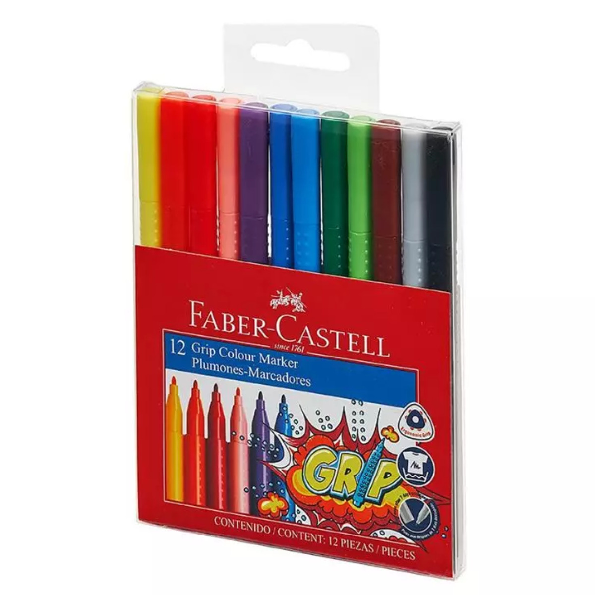 Foto 2 | 12 Plumones Faber Castell Grip Colour