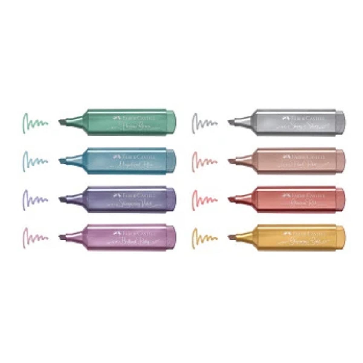 Foto 3 pulgar | 8 Marcadores Faber Castell Tl 46 Metalicos