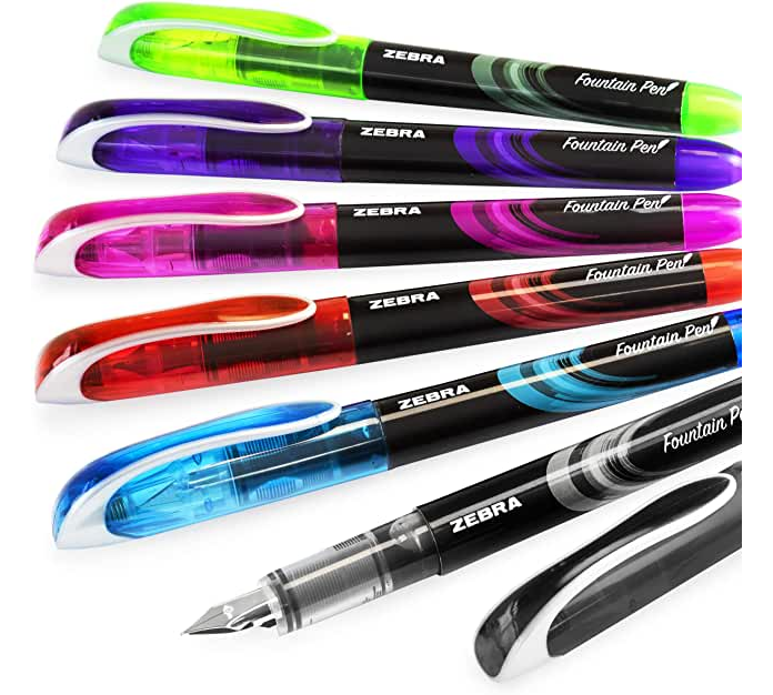 Foto 2 | Pluma Fuente Desechable Z-fountain Pen Paquete De 5 Piezas