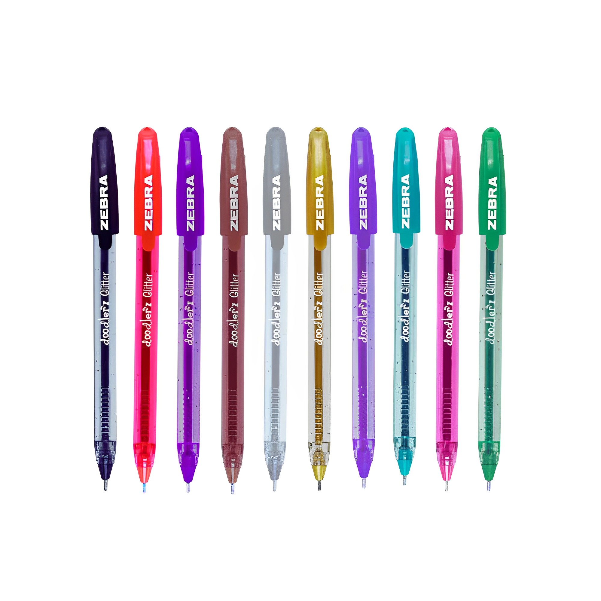 Foto 2 pulgar | Bolígrafos Zebra Pen De Gel Doodler'z Estuche 10 Piezas Glitter