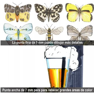 Foto 7 | Plumones Doble Punta HAPPY LIFE 80 Colores Marcadores Profesionales Gama Arcoiris