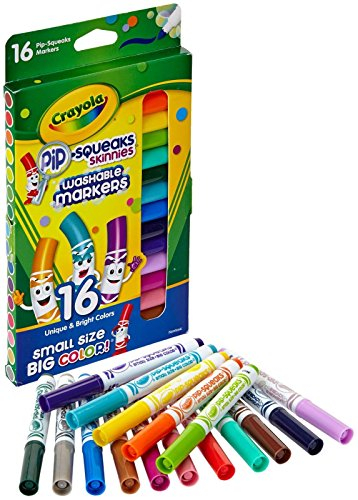 Foto 2 pulgar | Venta Internacional- Marcadores de Colores Lavables Crayola Pip-Squeaks Skinnies 1 Paquete de 16 Piezas