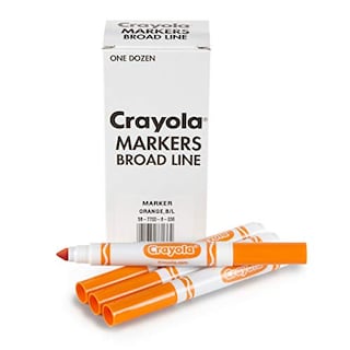 Foto 3 | Venta Internacional- Rotuladores de Línea Ancha Crayola color Anaranjado 12 Piezas