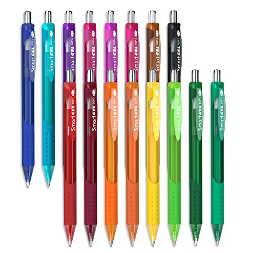 Venta Internacional- Set Bolígrafos Retráctiles Gel Smart Color Art Multicolor 16 Piezas