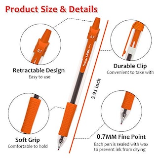 Foto 4 | Venta Internacional- Bolígrafos de Gel de Colores 20 Piezas Punto Medio (0.7 mm)