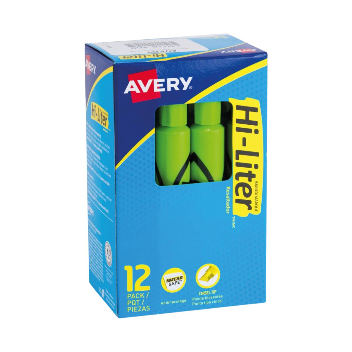 Marcatextos Plumón Resaltdor Avery Neón Fluorescentes 12 pzas