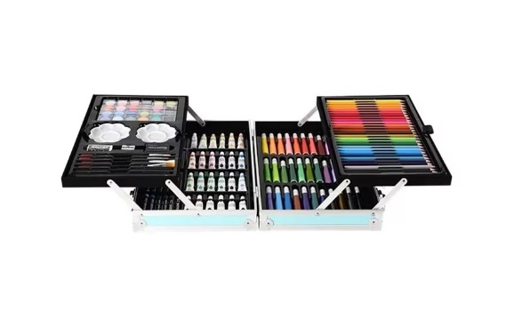 Foto 1 | Portafolio Kit De Dibujo Y Arte Con 145 Piezas Color Azul