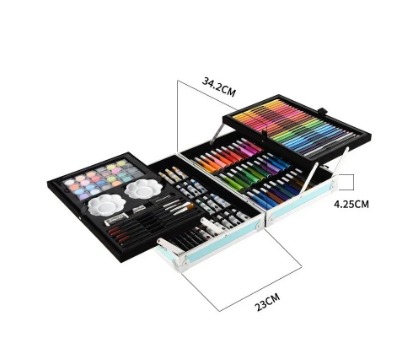 Foto 3 pulgar | Portafolio Kit De Dibujo Y Arte Con 145 Piezas Color Azul