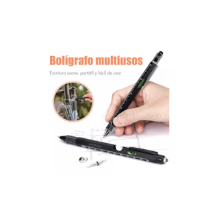 Foto 3 | Pluma Belug Multiherramienta 9 en 1 Negro