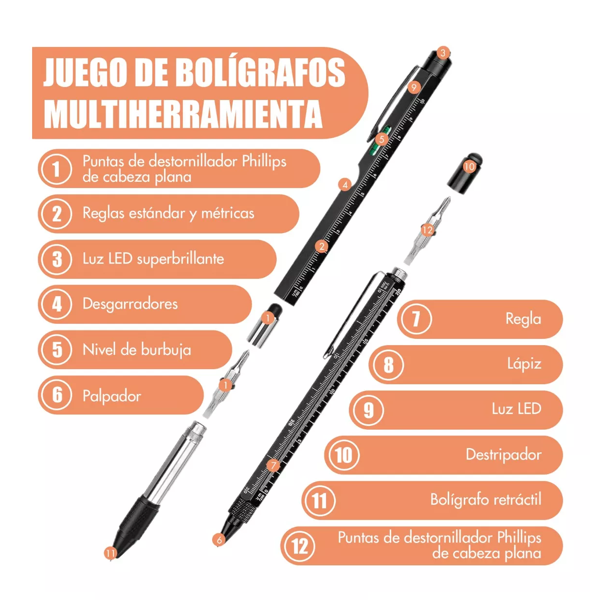 Foto 2 | Pluma Lab.G Multiusos 9 En 1