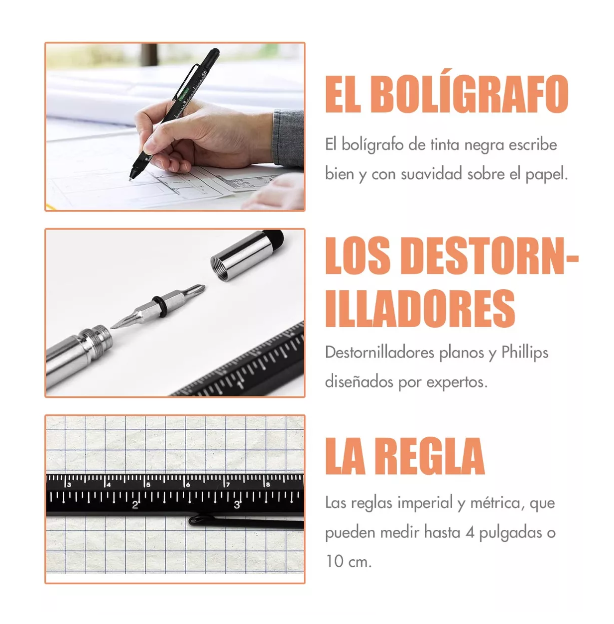 Foto 4 pulgar | Pluma Lab.G Multiusos 9 En 1