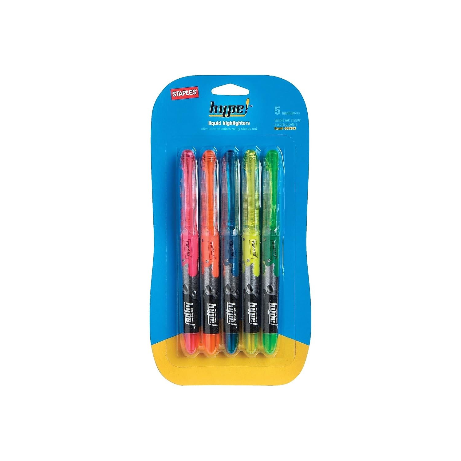 Foto 5 pulgar | Iluminadores Líquidos Staples Hype! Punta De Cincel, Surtido, 15 Cajas - Venta Internacional.