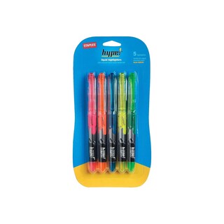 Foto 4 | Iluminadores Líquidos Staples Hype! Punta De Cincel, Surtido, 15 Cajas - Venta Internacional.