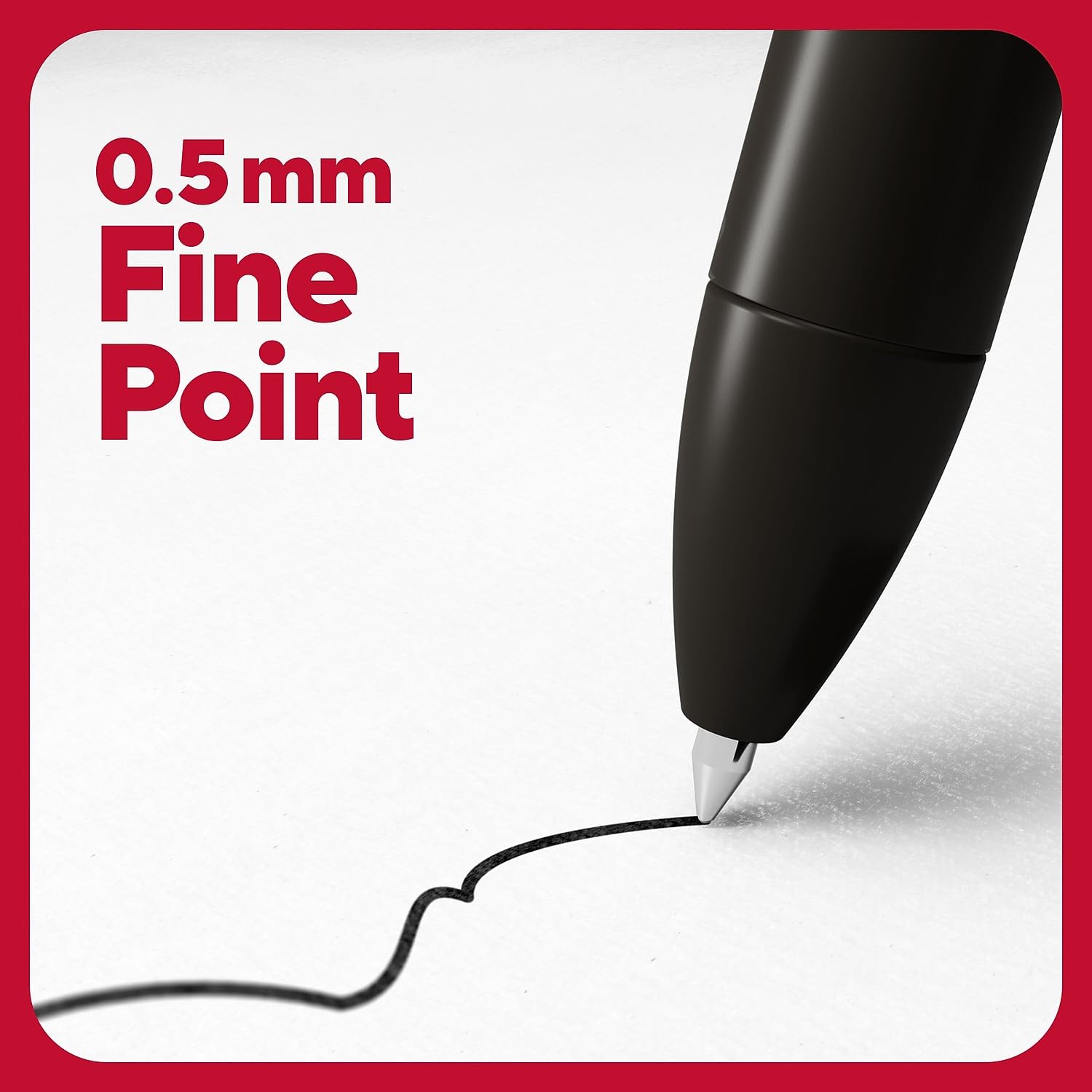 Foto 4 pulgar | Bolígrafo De Gel Staples Tru Red Retráctil De Secado Rápido De 0,5 Mm Con Punta Fina - Venta Internacional.
