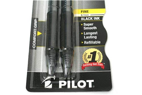 Foto 6 pulgar | Bolígrafos De Gel Pilot G2 Premium Con Punta Fina De 0,7 Mm, Color Negro, X2 - Venta Internacional.