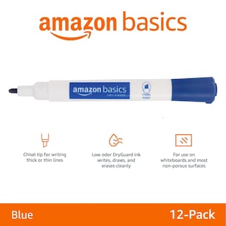 Foto 2 | Rotuladores de Borrado en Seco Amazon Basics Paquete de 12 - Venta Internacional