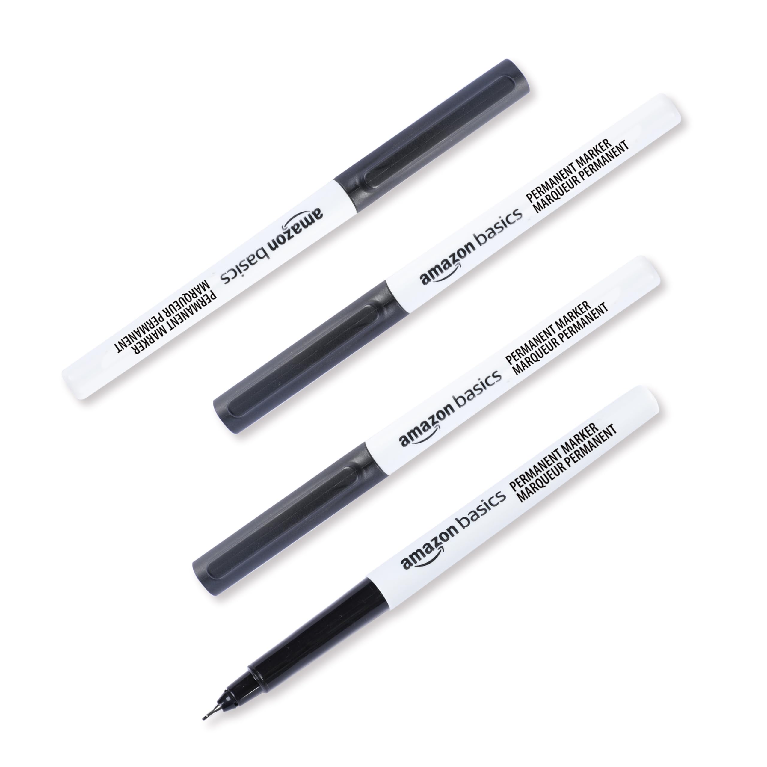 Foto 3 | Rotuladores Permanentes Amazon Basics Ultra Fine Point Black Paquete de 24 - Venta Internacional