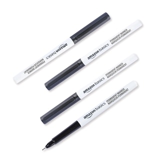 Foto 3 | Rotuladores Permanentes Amazon Basics Ultra Fine Point Black Paquete de 12 - Venta Internacional