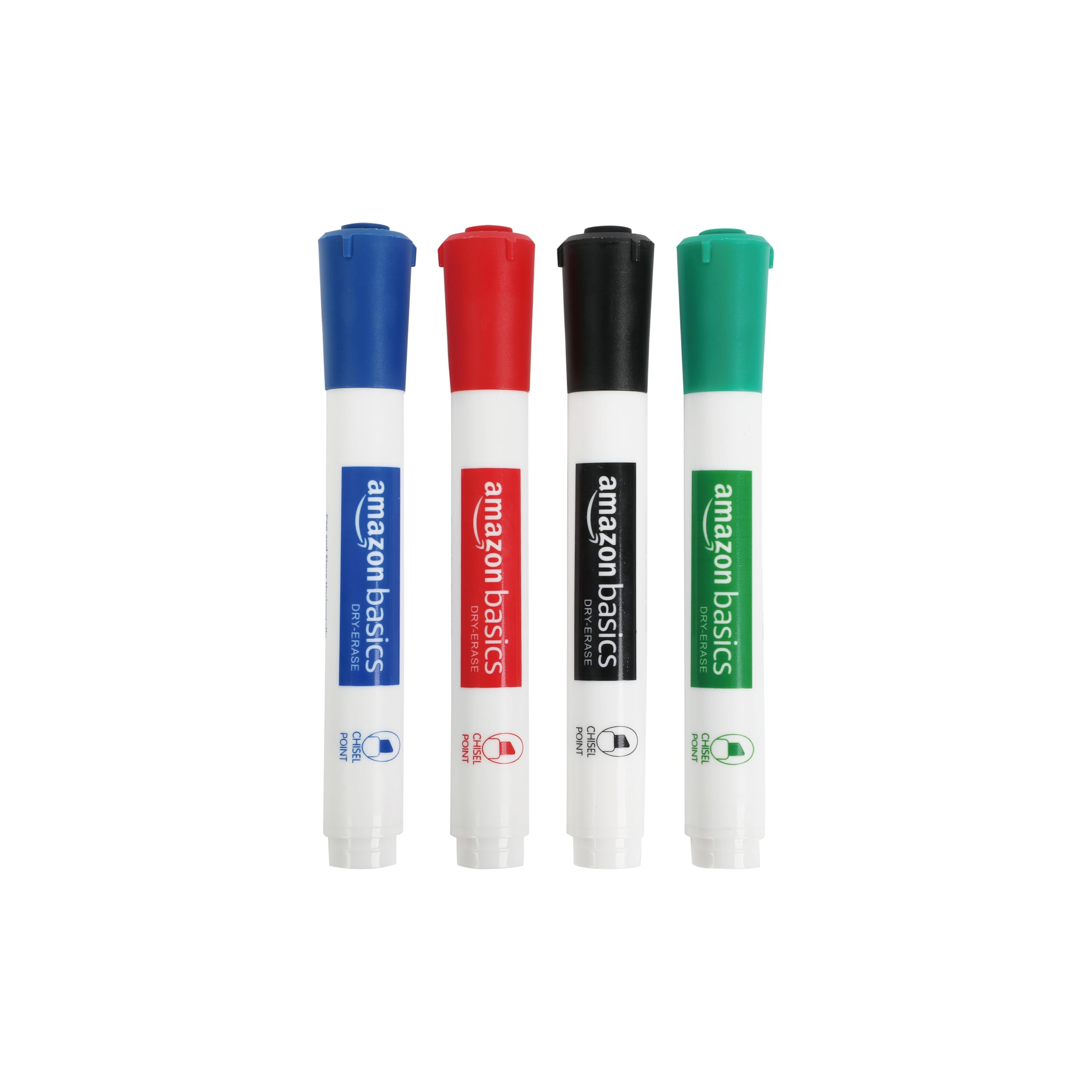 Foto 1 | Plumones para Pizarrón Blanco de Borrado en Seco Amazon Basics Bajo Olor Paquete de 4 - Venta Internacional