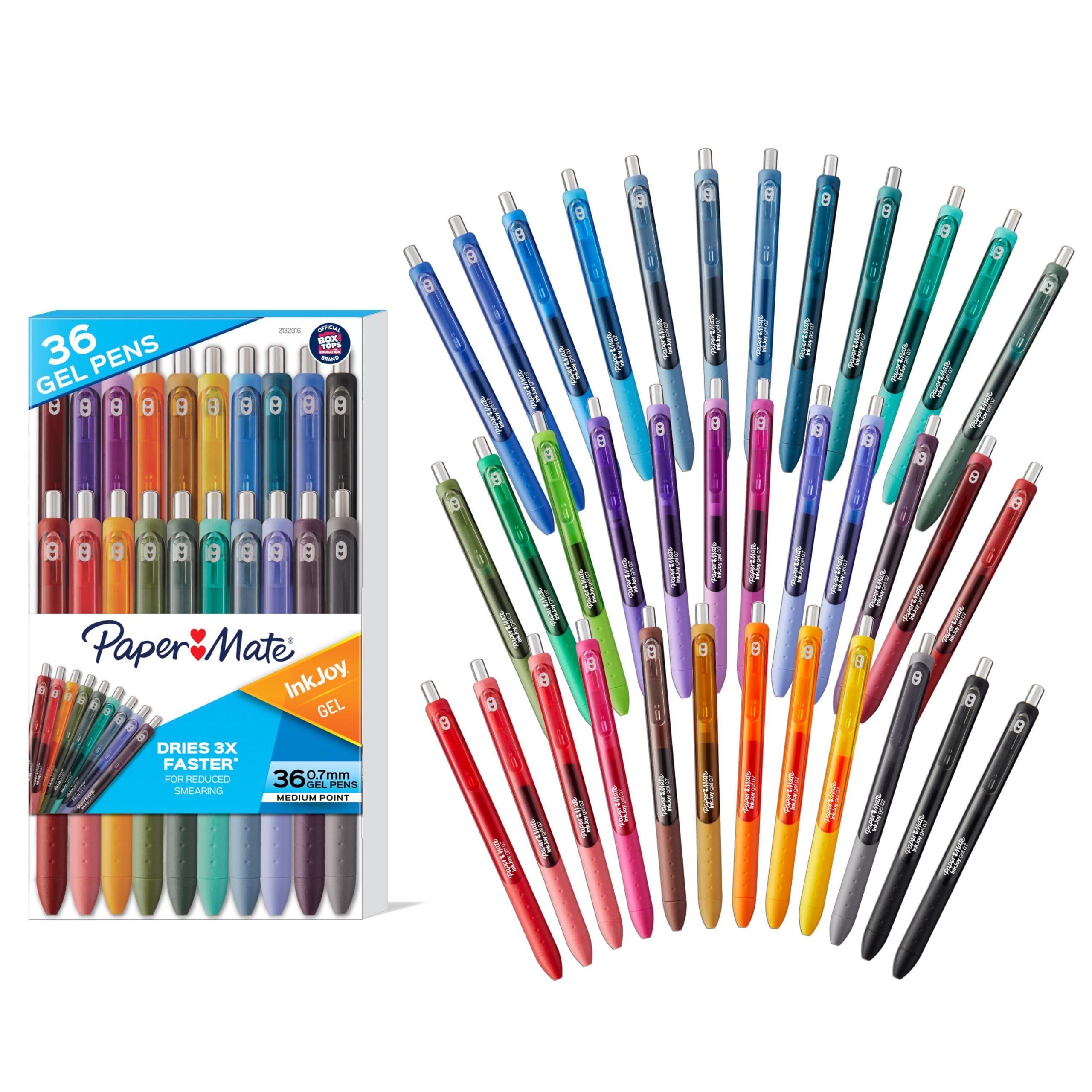 Bolígrafos De Gel Paper Mate Inkjoy De Punta Media, 0,7 Mm, 36 Unidades - Venta Internacional.