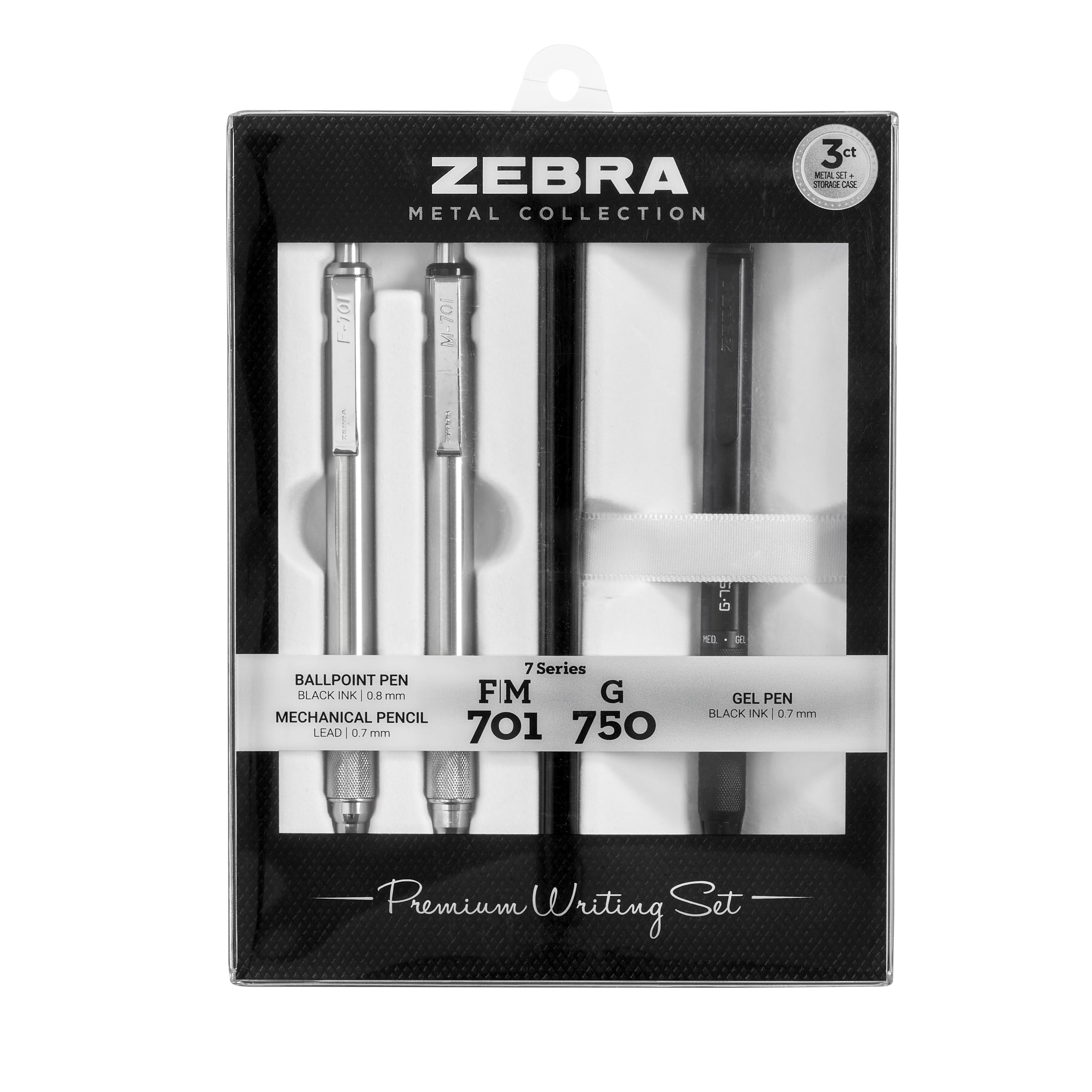 Foto 2 pulgar | Set De Bolígrafos Zebra Pen G-750 Retráctiles De Gel F-701 M-701 - Venta Internacional.