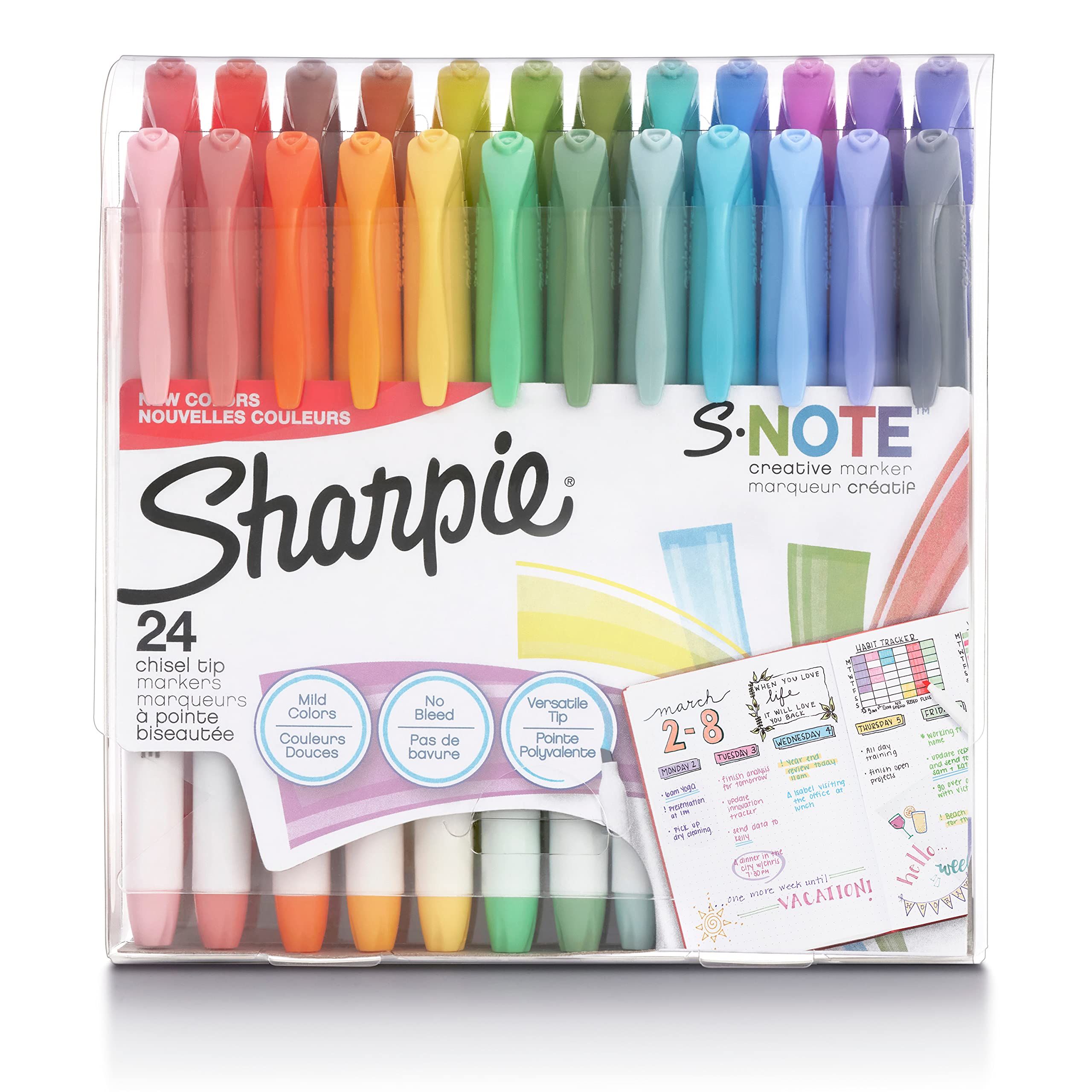 Juego De Rotuladores Sharpie S-note Creative Pastel, 24 Unidades - Venta Internacional.