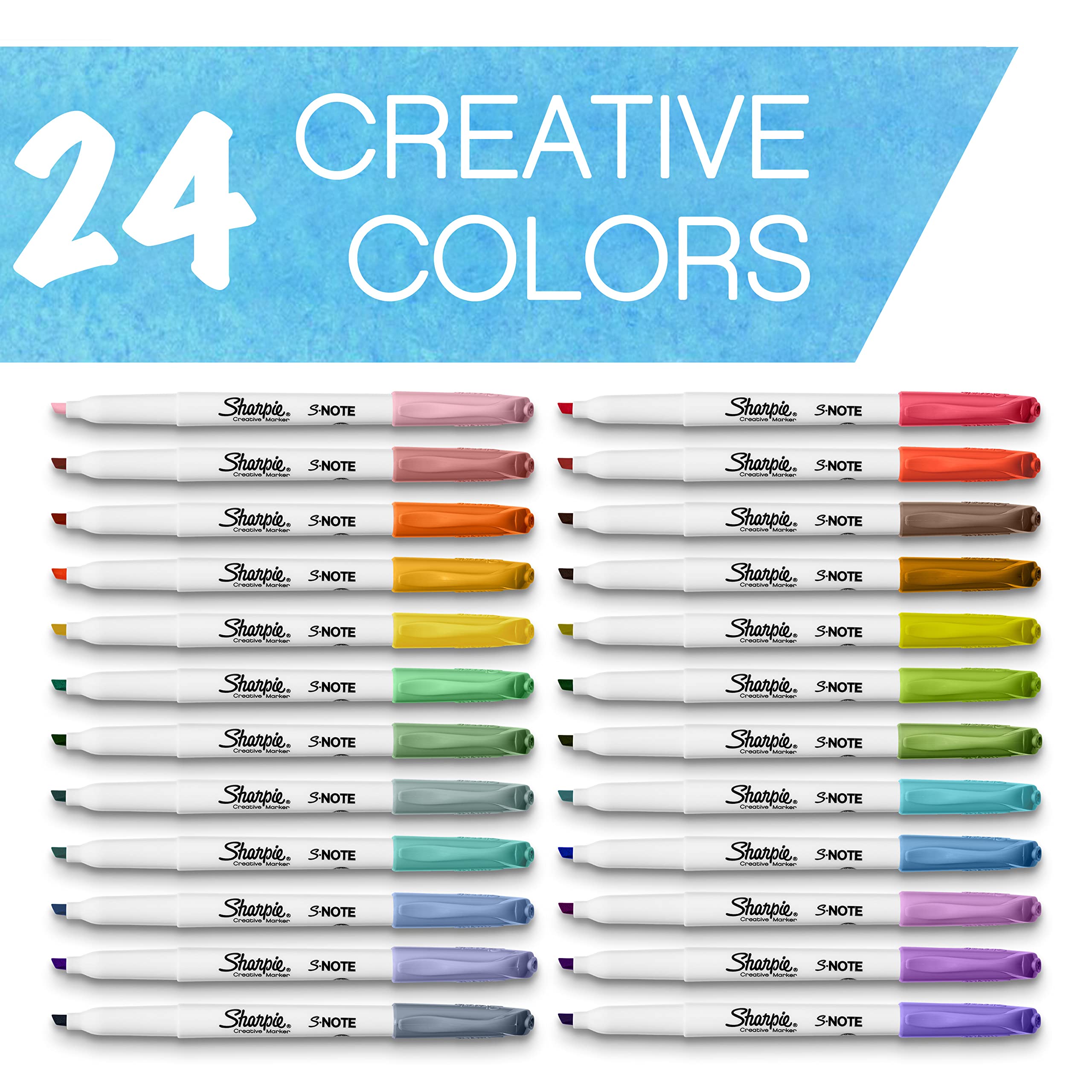 Foto 4 | Juego De Rotuladores Sharpie S-note Creative Pastel, 24 Unidades - Venta Internacional.