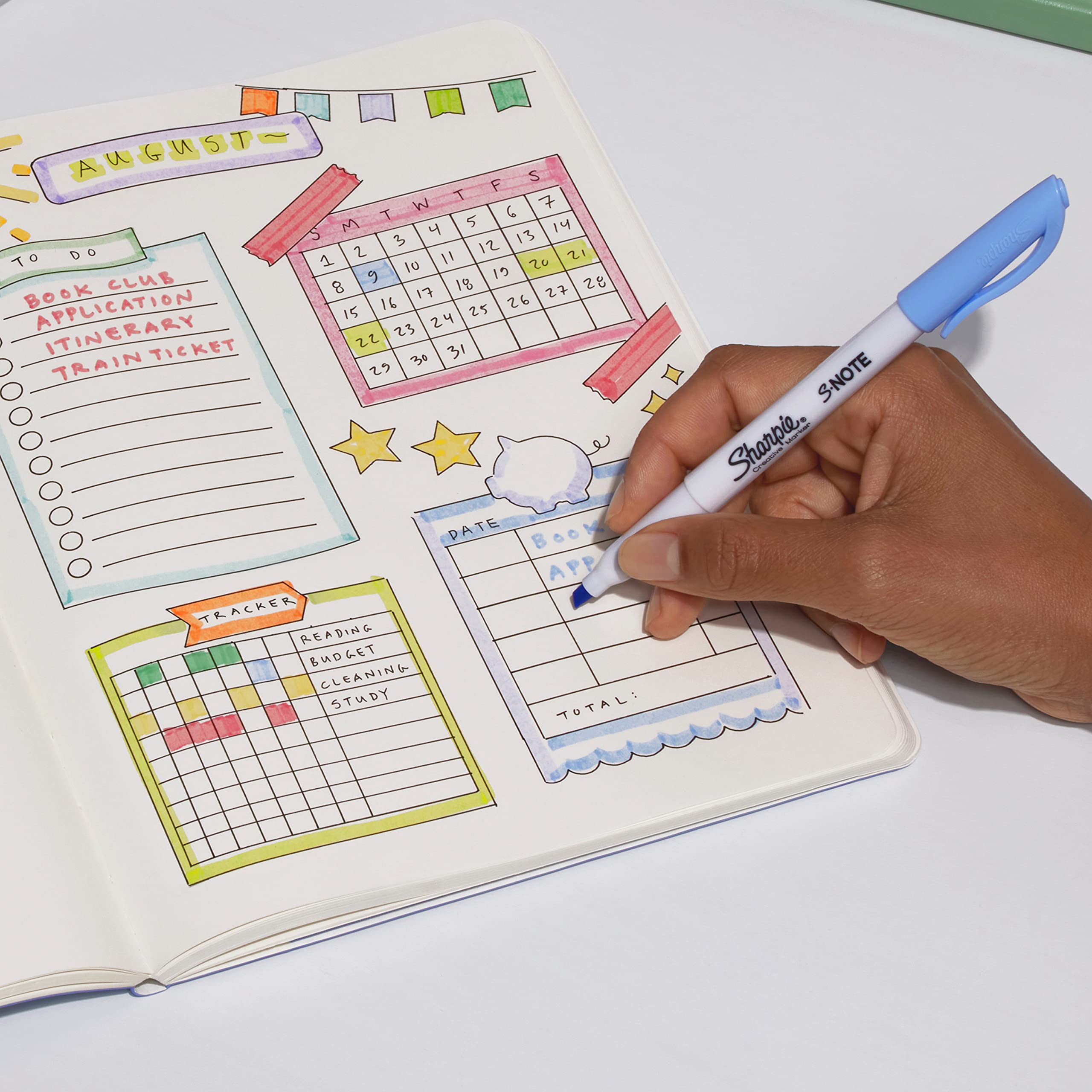 Foto 5 | Juego De Rotuladores Sharpie S-note Creative Pastel, 24 Unidades - Venta Internacional.