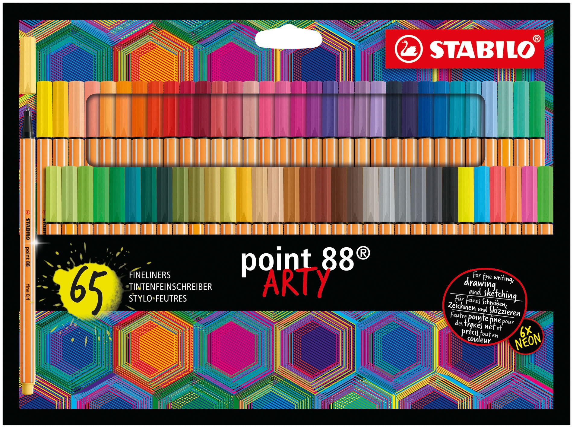 Foto 2 pulgar | Cartera Fineliner Stabilo Point 88 Arty De 65 Colores Surtidos - Venta Internacional.