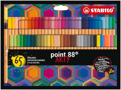 Foto 1 | Cartera Fineliner Stabilo Point 88 Arty De 65 Colores Surtidos - Venta Internacional.