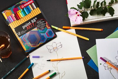 Foto 5 | Cartera Fineliner Stabilo Point 88 Arty De 65 Colores Surtidos - Venta Internacional.