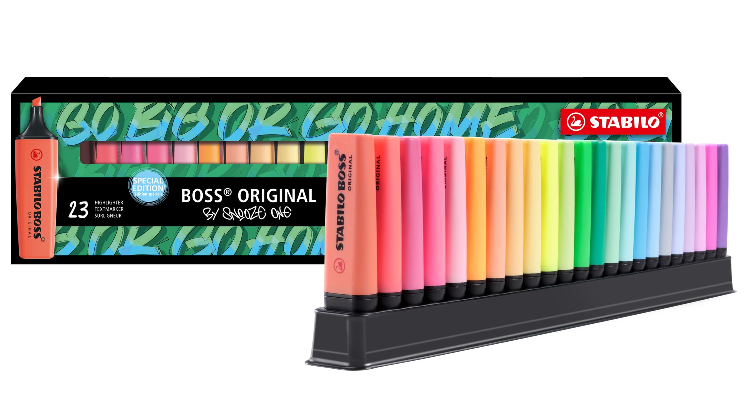 Foto 1 | Set De Iluminadores Stabilo Boss Original, 23 Piezas, Diseño Arcoíris - Venta Internacional.