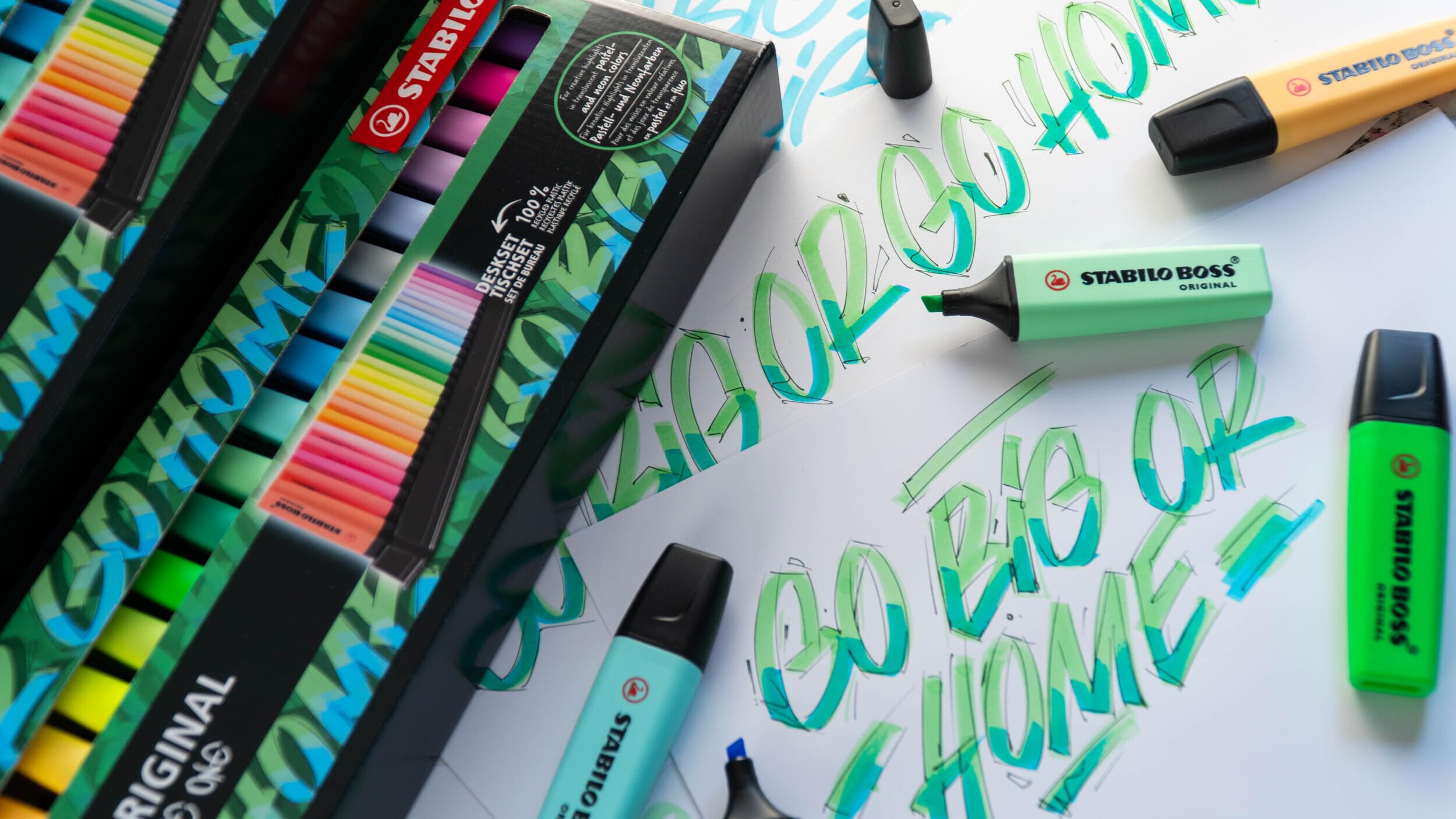 Foto 6 | Set De Iluminadores Stabilo Boss Original, 23 Piezas, Diseño Arcoíris - Venta Internacional.
