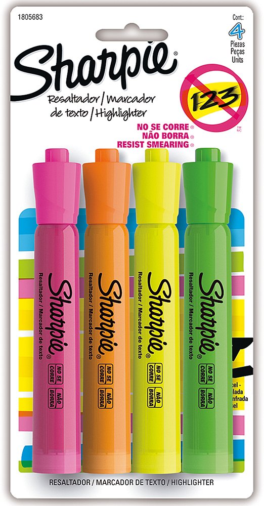 Set De Iluminadores Sharpie 1805683 Con 4 Colores Surtidos - Venta Internacional.