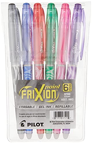 Foto 3 pulgar | Bolígrafos De Tinta De Gel Pilot Frixion Point, 0,5 Mm, Extrafinos, Paquete De 6 - Venta Internacional.