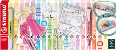 Foto 2 | Iluminador Stabilo Swing Cool Deskset 18 Neon 10 Pastel - Venta Internacional.