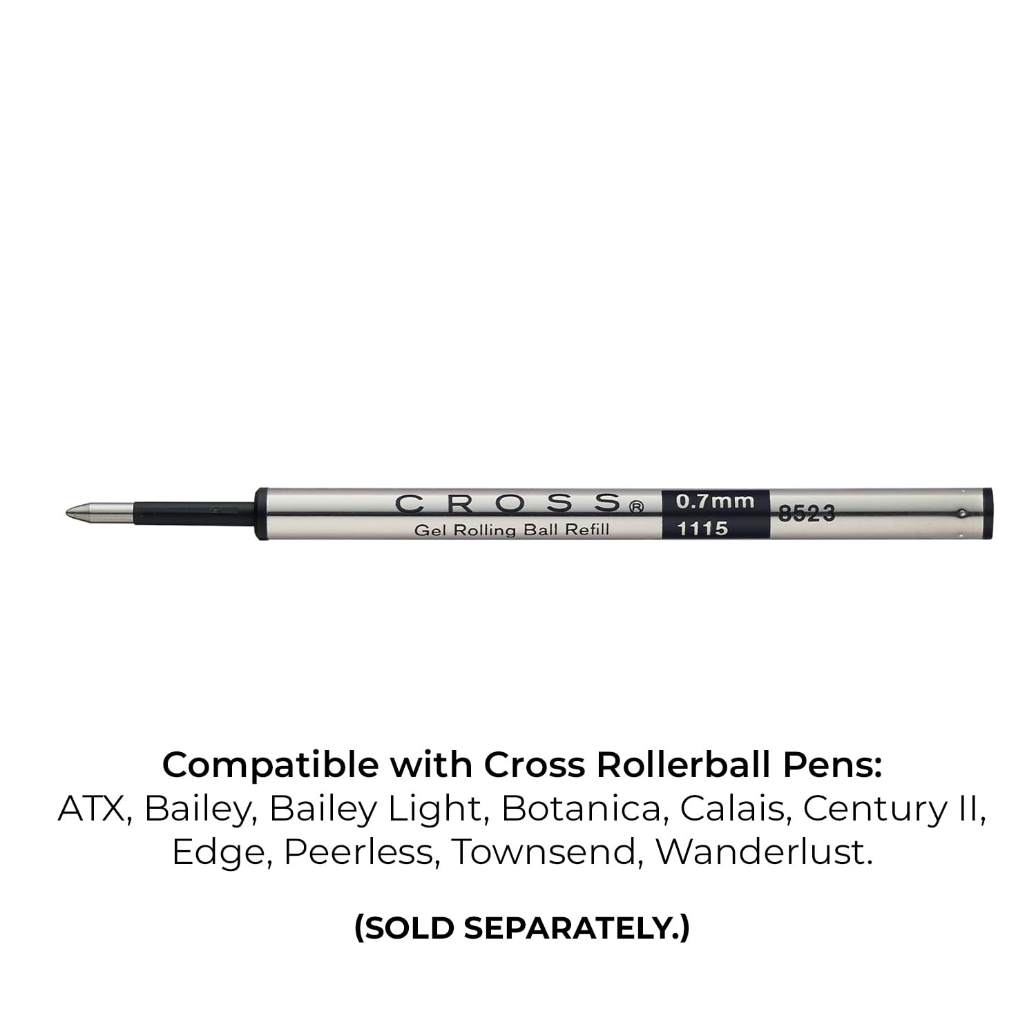Foto 5 pulgar | Recambio Para Bolígrafos Cross Selectip Gel Rollerball, Tamaño Mediano, Negro, Paquete De 2 - Venta Internacional.