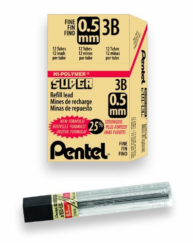 Foto 2 pulgar | Recarga De Plomo Pentel Super Hi-polymer 0,5 Mm Fine 3b 144 Unidades - Venta Internacional.