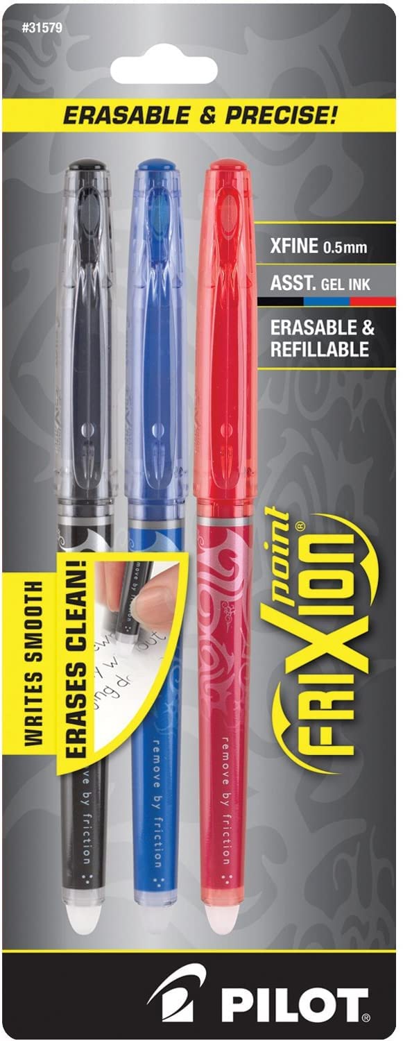 Foto 1 | Bolígrafos De Tinta De Gel Pilot Frixion Point, 0,5 Mm, Extrafinos, Paquete De 3 - Venta Internacional.
