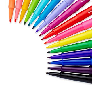 Foto 3 | Bolígrafos Con Punta De Fieltro Paper Mate Flair, Punta Mediana, 0,7 Mm, 16 Unidades - Venta Internacional.