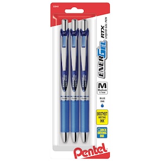 Foto 1 | Bolígrafos De Tinta De Gel Pentel Energel Deluxe Rtx De 0,7 Mm, Color Azul, Paquete De 3 - Venta Internacional.