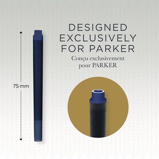 Foto 3 | Recambio Para Pluma Estilográfica Parker Quink, Paquete De 5 Unidades, Tinta Azul - Venta Internacional.