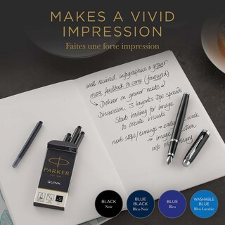 Foto 4 | Recambio Para Pluma Estilográfica Parker Quink, Paquete De 5 Unidades, Tinta Azul - Venta Internacional.