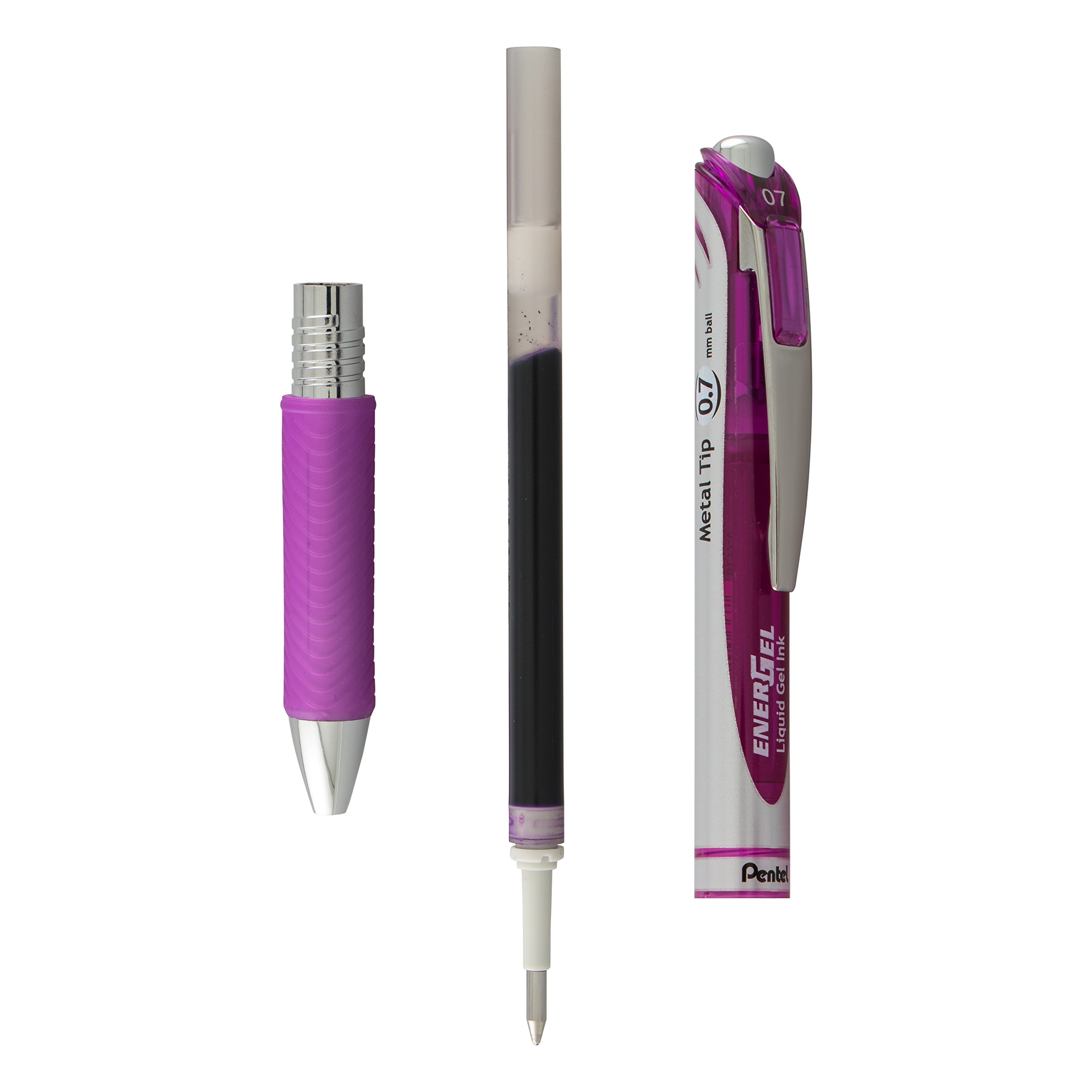 Foto 4 pulgar | Tinta De Recarga Para Bolígrafos De Gel Líquido Energel De 0,7 Mm, Color Violeta, Caja De 12 - Venta Internacional.