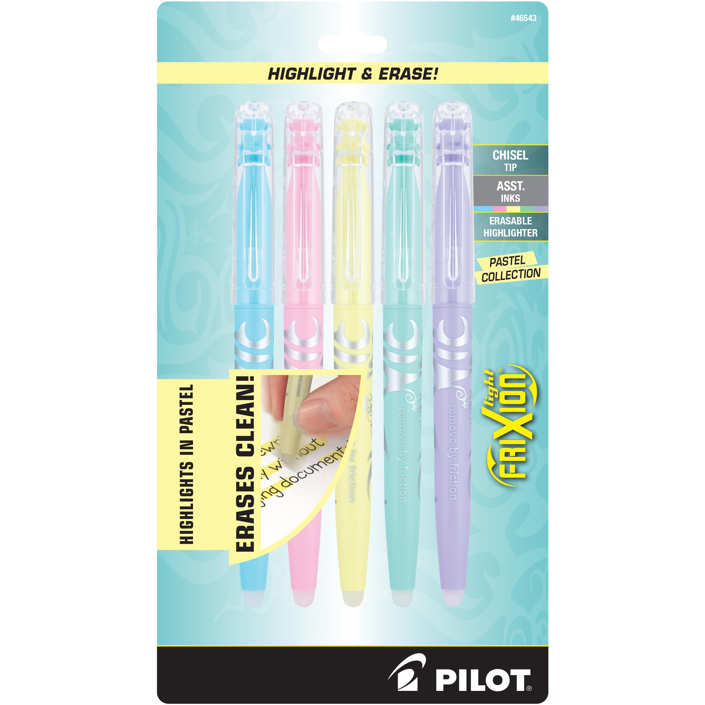 Foto 2 pulgar | Iluminadores Pilot Frixion, Color Pastel Claro, Borrables, Paquete De 5 - Venta Internacional.