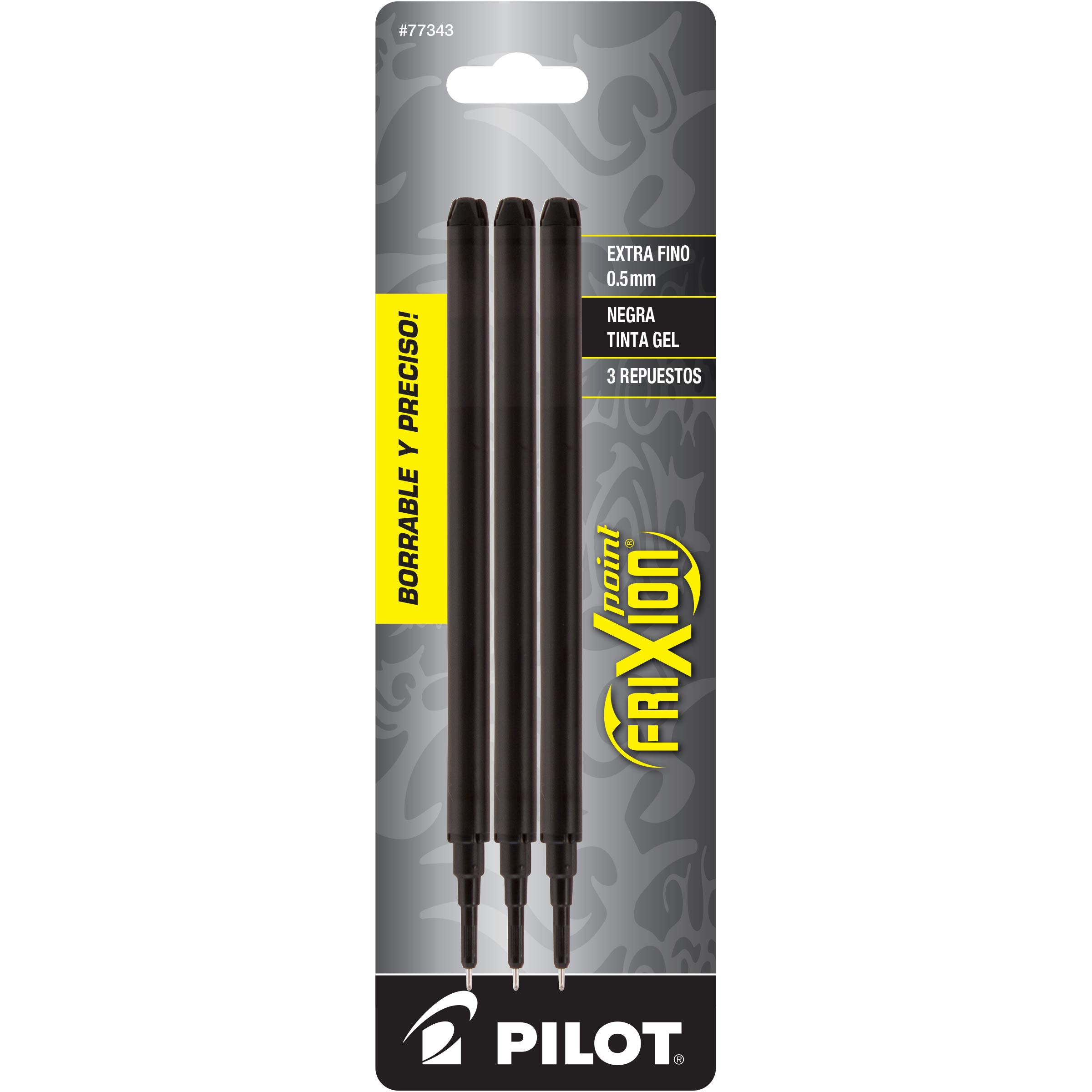 Foto 2 pulgar | Recambios De Tinta De Gel Pilot Frixion Point De 0,5 Mm, Color Negro Extrafino, X3 - Venta Internacional.
