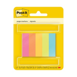 Foto 1 | Marcadores De Página Post-it De 1,3 Cm X 5 Cm, Colores Surtidos, 50 Hojas - Venta Internacional.